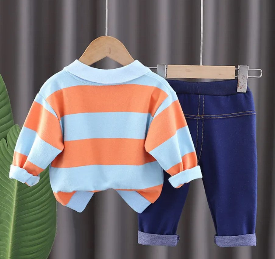 Conjunto dos piezas jirafita estampado