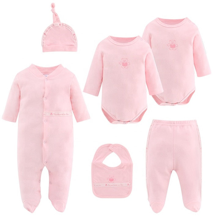 Muda 6 piezas unicolor para bebé