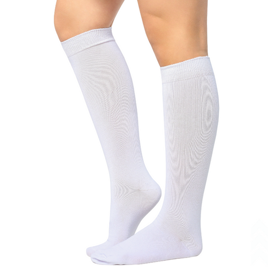 Medias escolares lisas en algodón