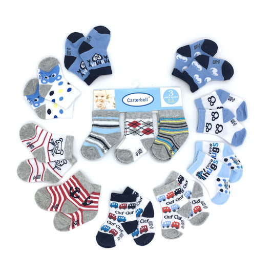 Paquete x 3 pares de medias para bebé