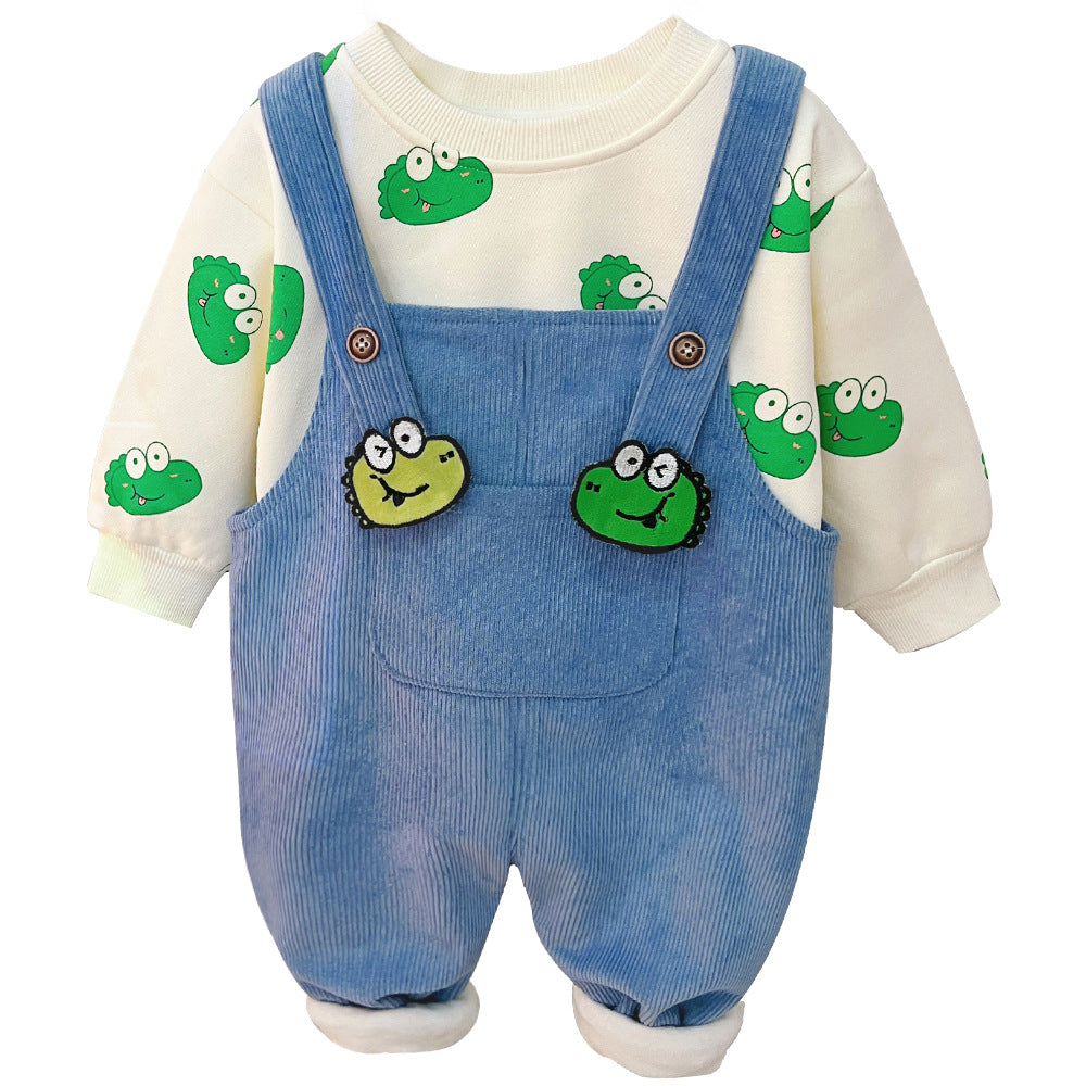 Overol térmico en pana para bebé