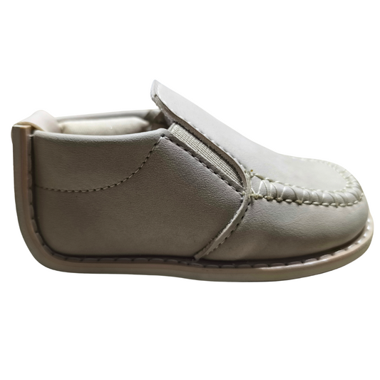 Zapato no tuerce mocassine gris claro para niño