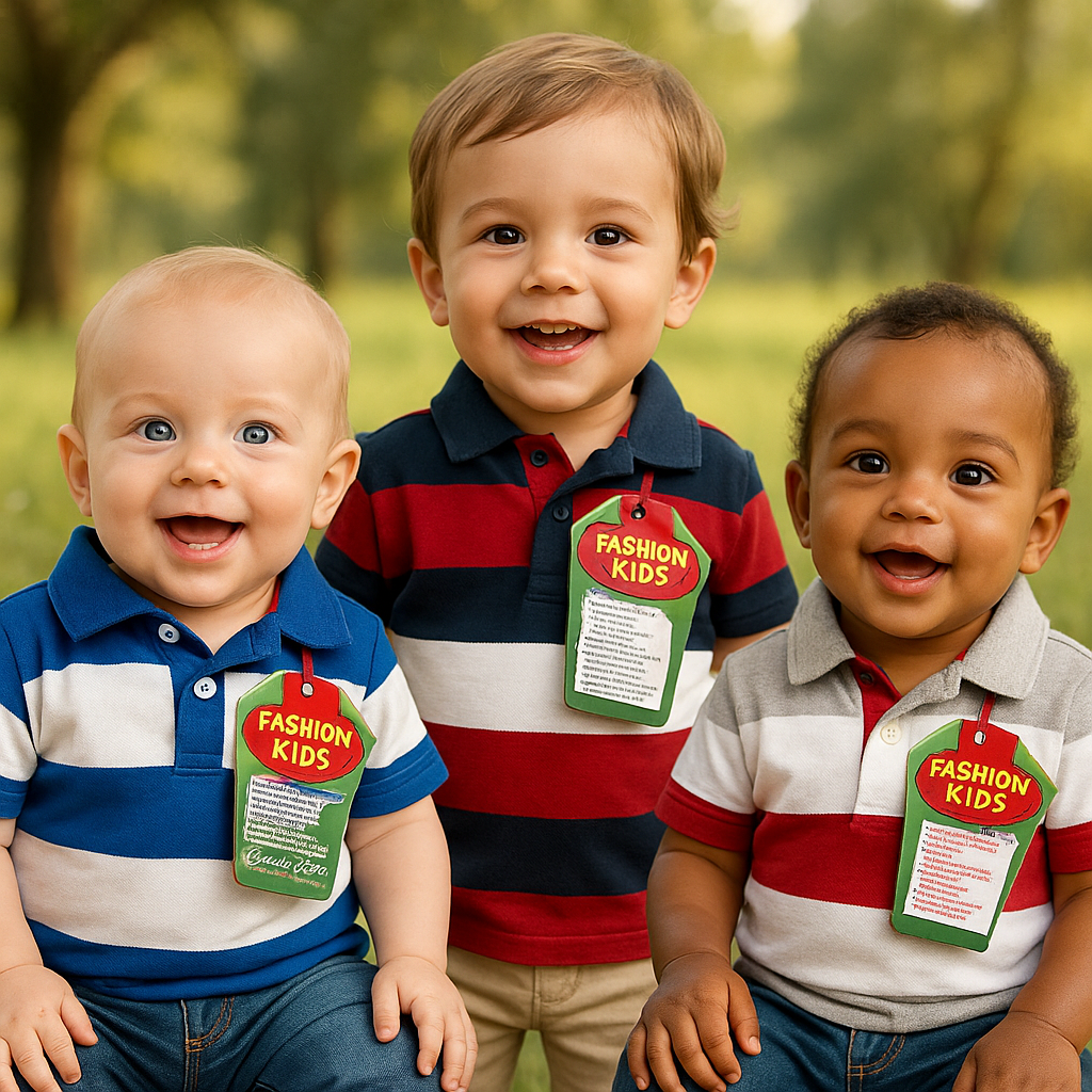 Camisetas cuello polo estampadas para bebé