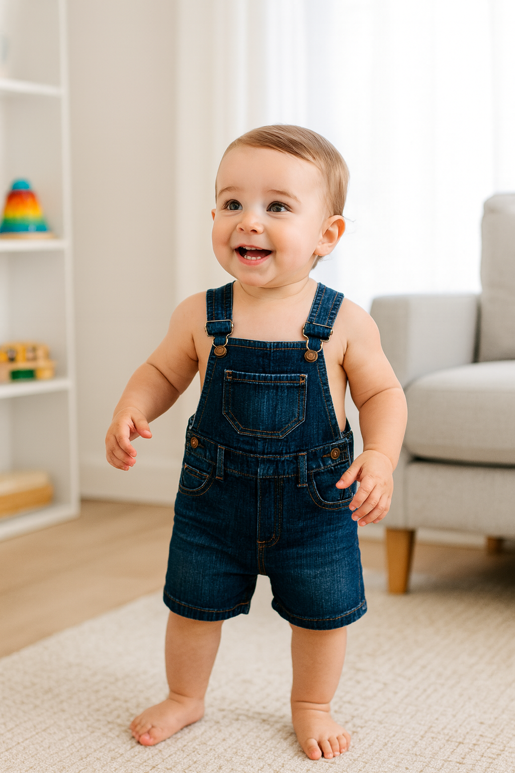 Overol short en jean