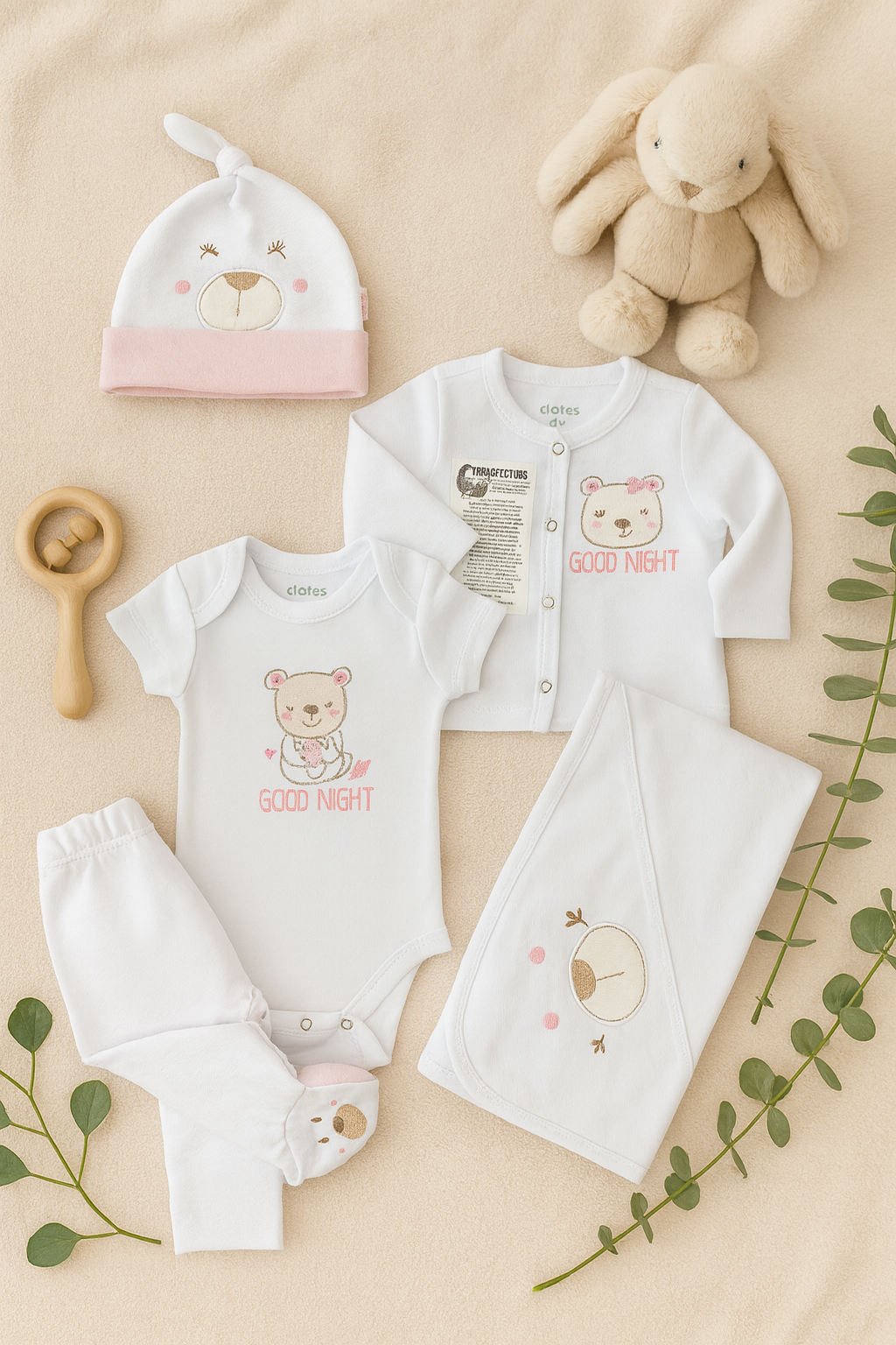 Muda en algodón para niña