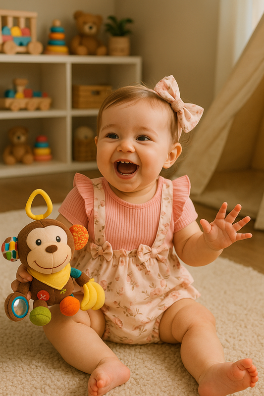 Body vestido estampado para bebé