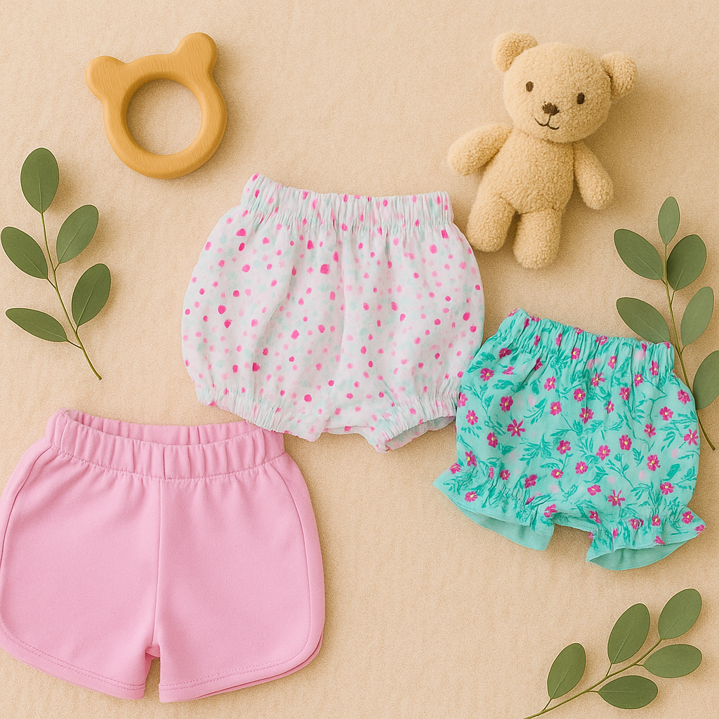 Paquete x 3 short para niña