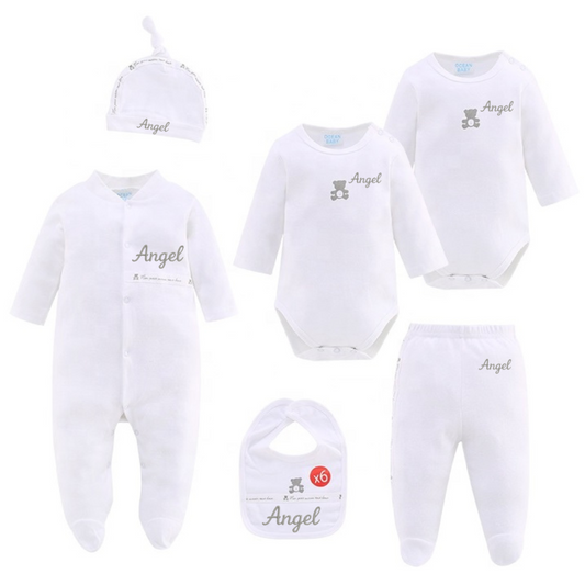 Personalizado de primera muda unicolor para bebé