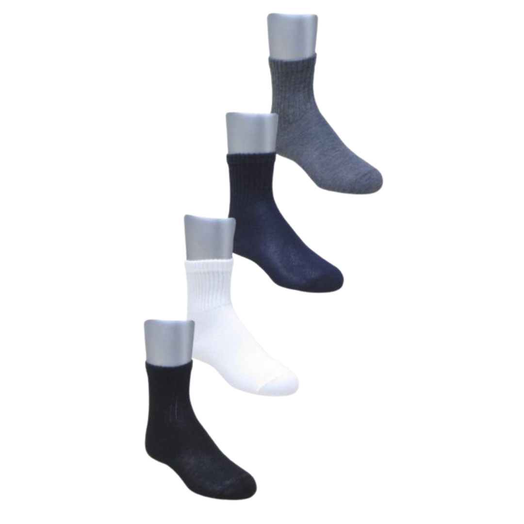 Paquete x 3 pares de medias canillera escolares deportivas para sudadera