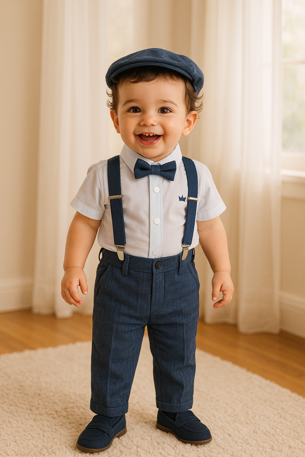 Conjunto formal en lino para niño