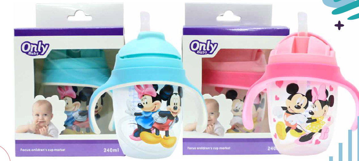 Vaso pitillo 8oz para bebé