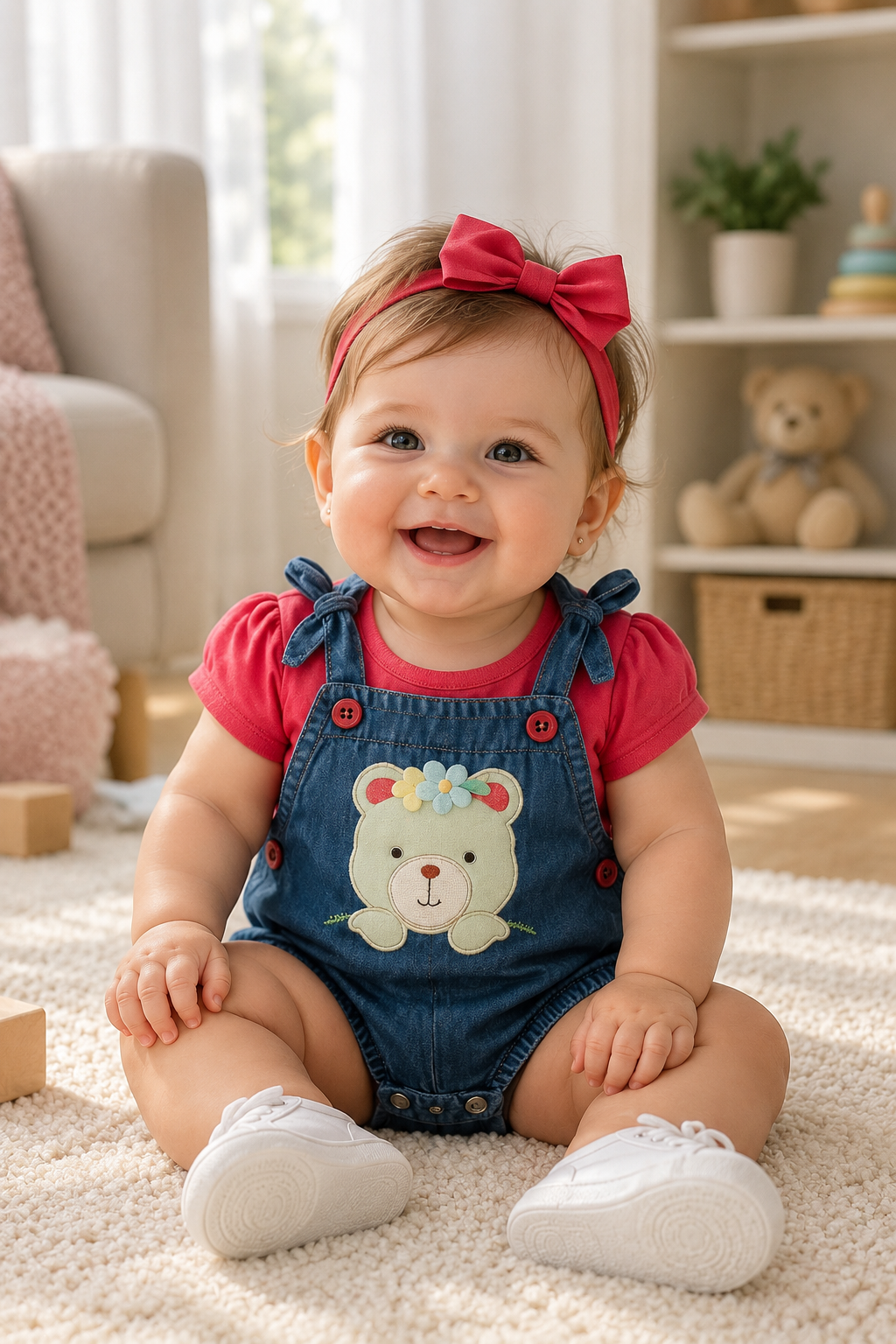 Asoleador de osito para bebé