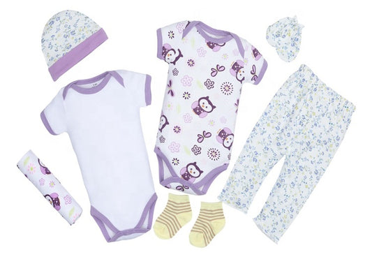 Muda estampada 7 piezas para niña