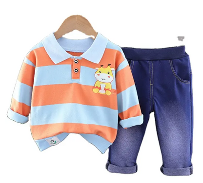 Conjunto dos piezas jirafita estampado