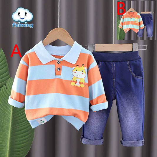 Conjunto dos piezas jirafita estampado