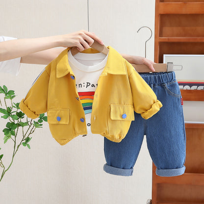 Conjunto cami buzo 3 piezas para niño