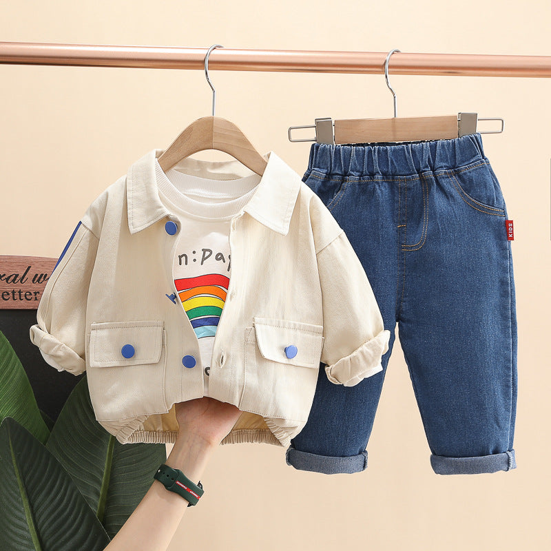 Conjunto cami buzo 3 piezas para niño