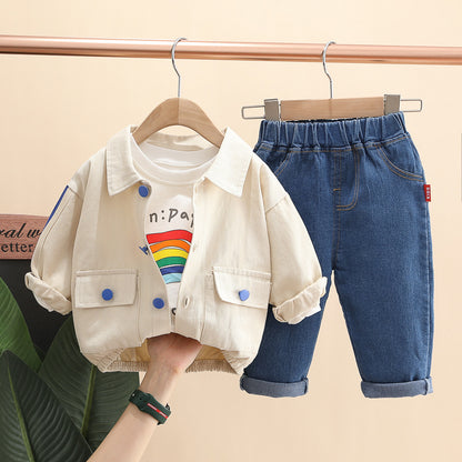 Conjunto cami buzo 3 piezas para niño