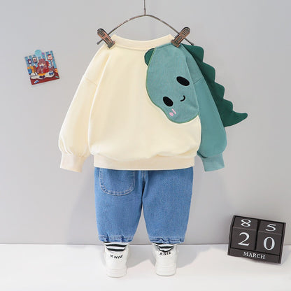 Conjunto 2 piezas de dinosaurio para niño