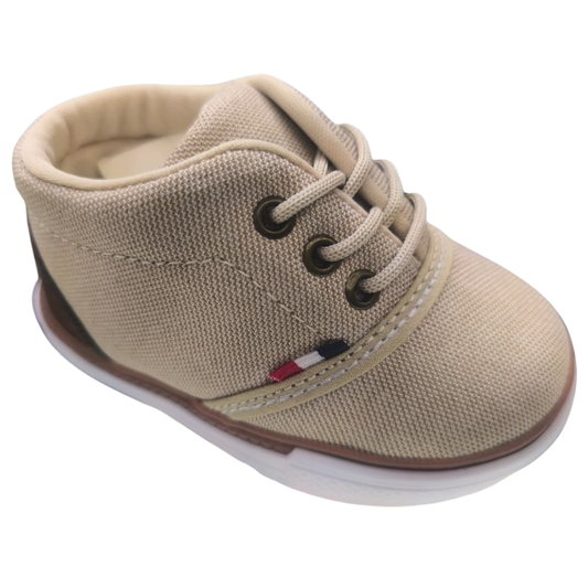 Zapato suela blanda con cordón para niño