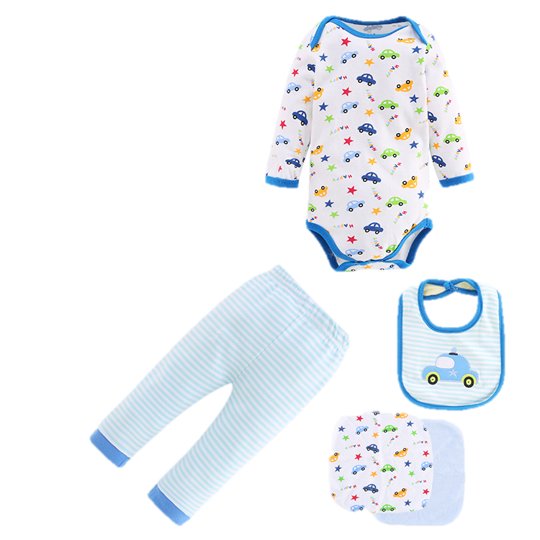 Muda estampada 4 piezas para niño