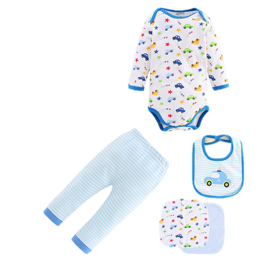 Muda estampada 4 piezas para niño