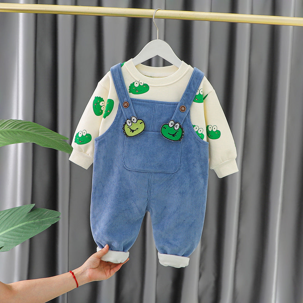 Overol térmico en pana para bebé