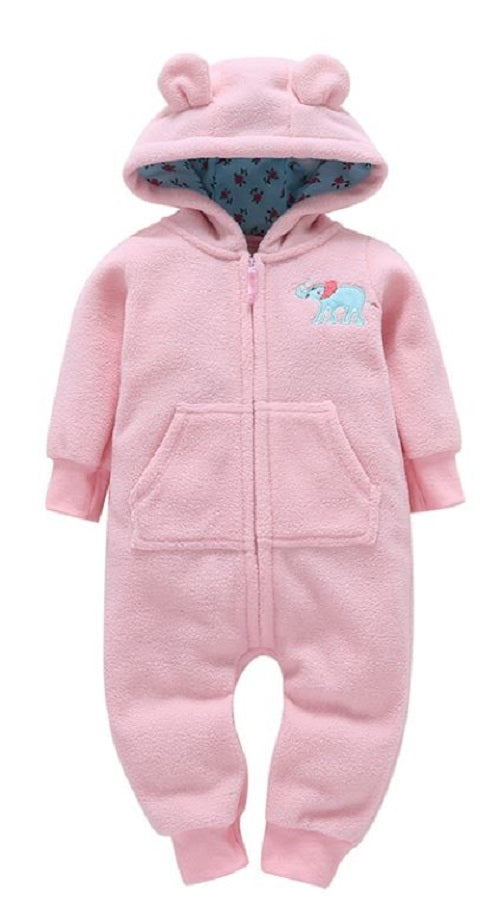 Pijama térmica con capota para niña
