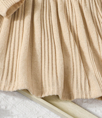 Vestido manga larga para niña