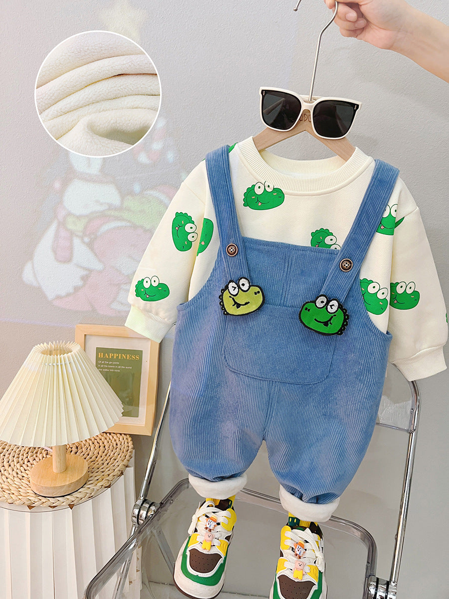 Overol térmico en pana para bebé