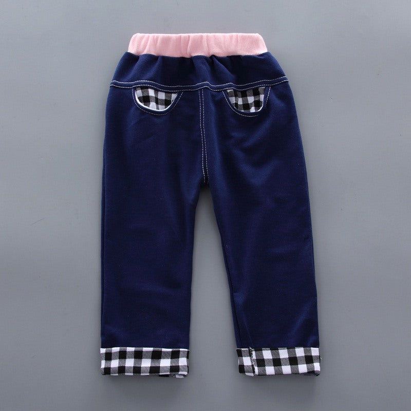Conjunto en algodón con buzo y jogger para niña