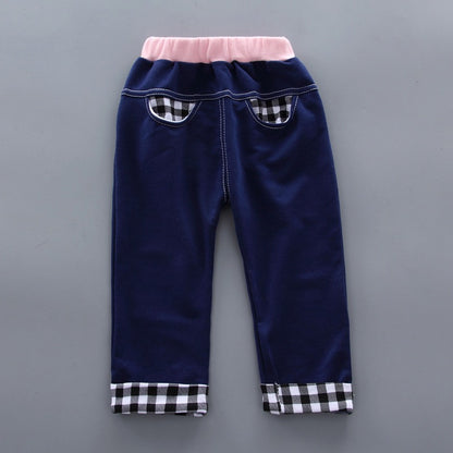 Conjunto en algodón con buzo y jogger para niña