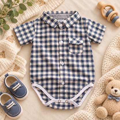 Body camisero manga corta para niño