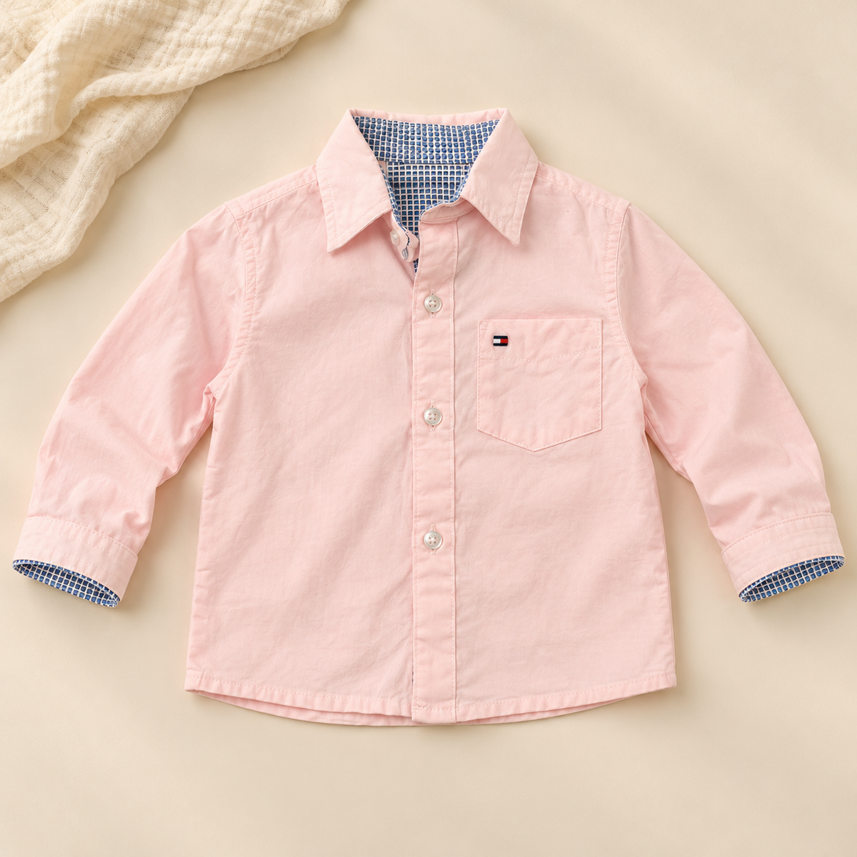 Camisas manga larga 100% algodón para niño