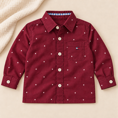 Camisas manga larga 100% algodón para niño