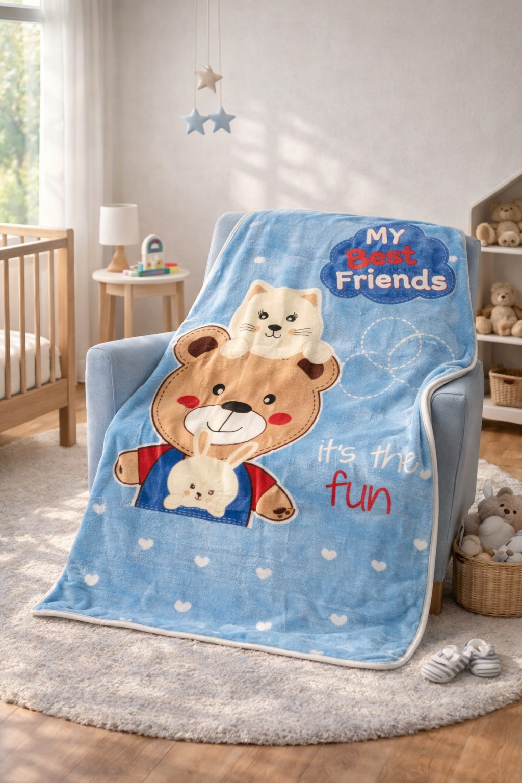 Cobija infantil estampada