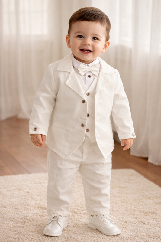 Conjunto formal con saco leva para niño