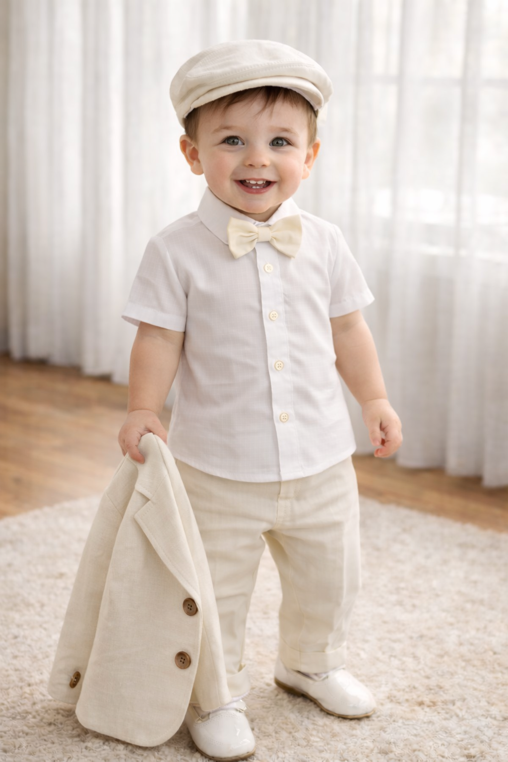 Conjunto formal con blazer en lino