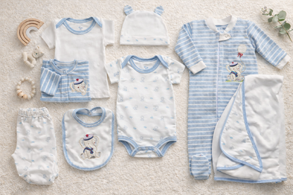 Primera muda 8 piezas de elefante para niño