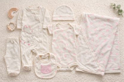 Primera muda 6 piezas de gatito para niña