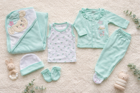 Primera muda 6 piezas de ovejita para niña