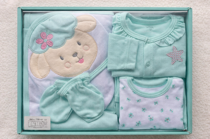 Primera muda 6 piezas de ovejita para niña