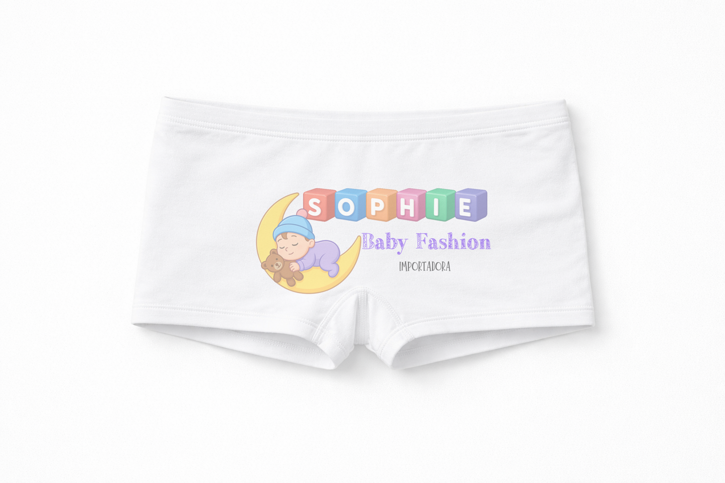 Paquete x 3 cacheteros interiores blancos para niña