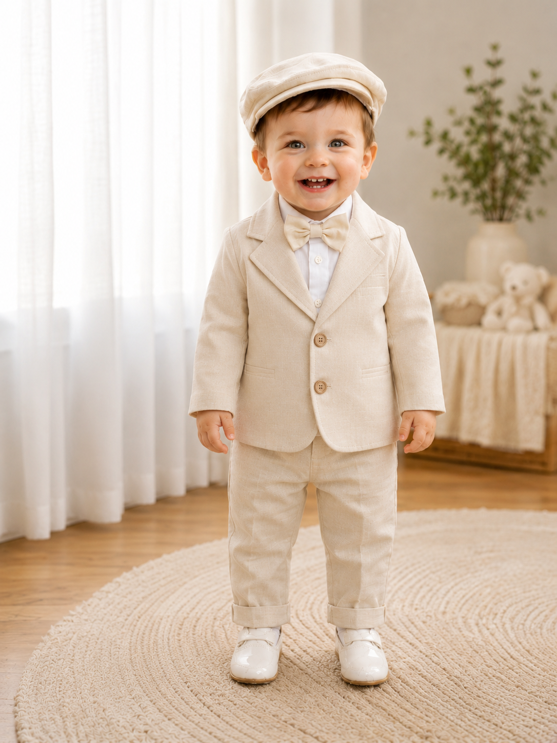 Conjunto formal con blazer en lino