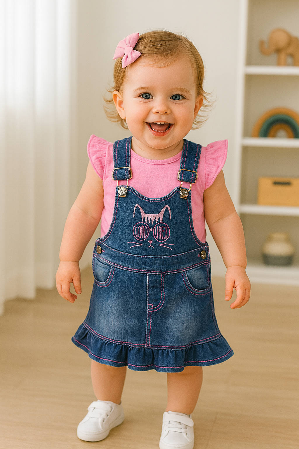 Conjunto jardinera para niña