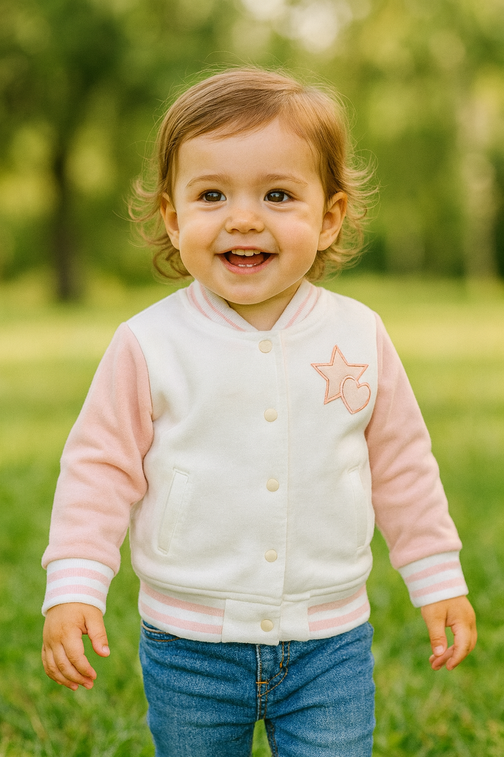 Chaqueta beisbolera para niña