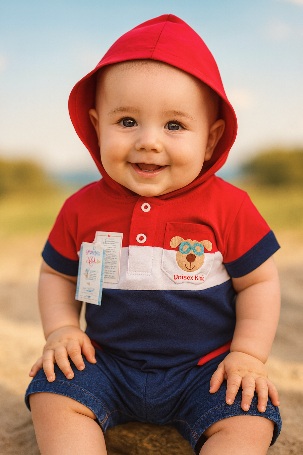 Conjunto de verano con capota para bebé