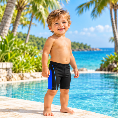 Pantaloneta larga de baño en licra para niños
