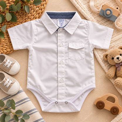 Body camisero manga corta para niño