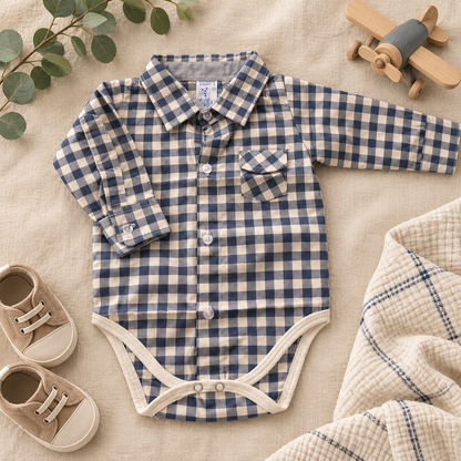 Body camisero manga larga para niño